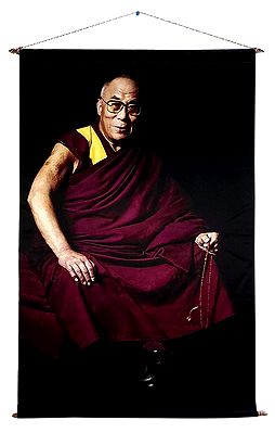 Dalai Lama - Screen Print on Cloth - Wall Hanging
