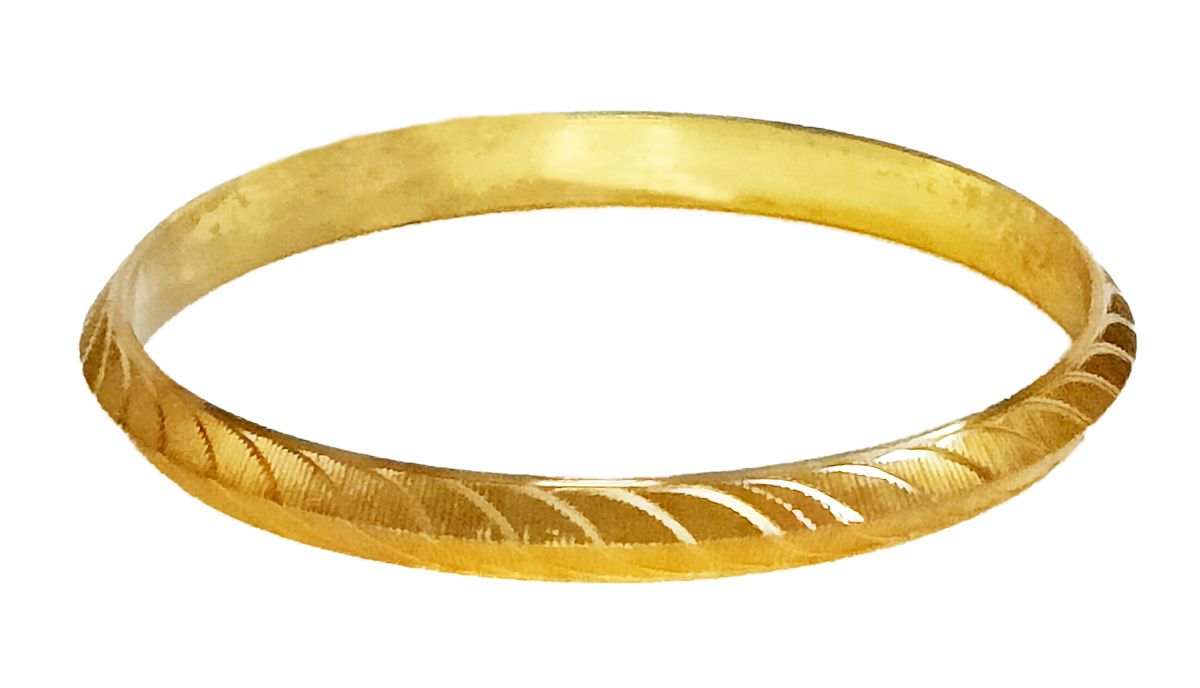 Golden 3 Inches Men Ashtadhatu Bracelets