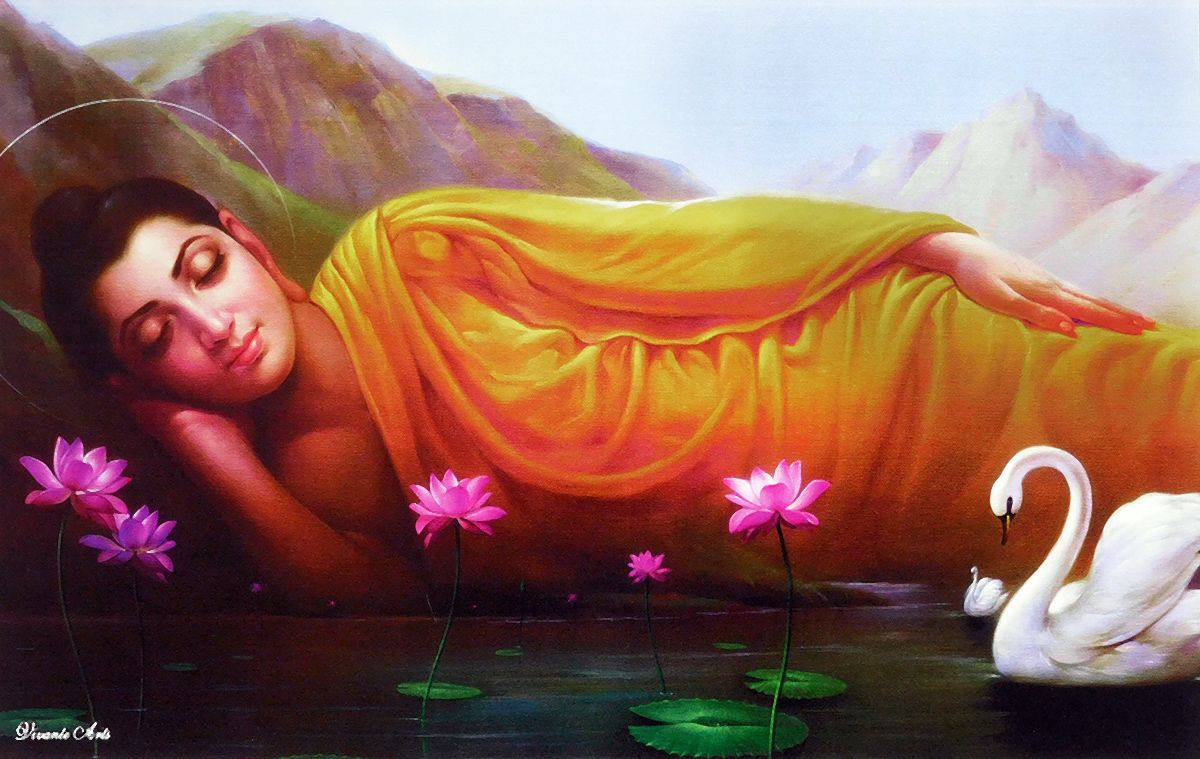 Sleeping Lord Buddha - Poster