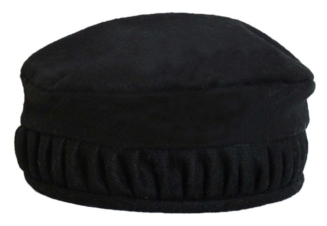 Black Himachali Woolen Cap