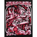 Lord Shiva as Nataraja - Printed Batik