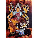 Devi Durga - Batik Painting on Cloth