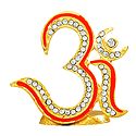 Gold Plated and Stone Studded Om