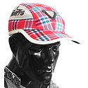 Red, Blue and White Check Gents Golf Cap
