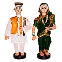 Maharashtrian Bridal Doll - Set of 2 Cloth Dolls
