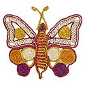Multicolor Banana Fibre Butterfly - Wall Hanging