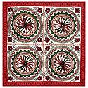 Embroidered Cloth with Circular Design - Wall Hanging