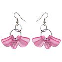 Acrylic Pink Butterfly Earrings