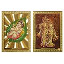 Radha Krishna and Bal Gopal - Set of 2 Magnets