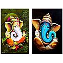Lord Ganapati - Set of 2 Posters