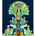 Devi Durga as Mother Nature - Photo Print