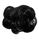 Synthetic Black Hair with Clutcher