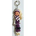 Cute Party Girl - Key Ring