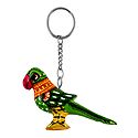 Wooden Parrot Key Chain