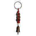 Metal Key Chain with Coins and Bell