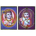 Young Krishna - Set of 2 Posters