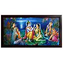 Enchanted Gopinis Watching the Shringar of Radha by Krishna