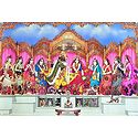Radha Krishna with Eight Gopinis