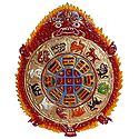 Kalachakra, The Astrlogical Wheel of Buddhism - Wall Hanging