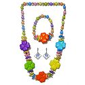 Acrylic Multicolor Bead Necklace Set