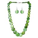 Shell Necklace in Green
