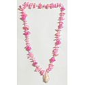Painted Shell Necklace in Pink 