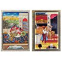 King with His Concubines - Set of 2 Unframed Posters