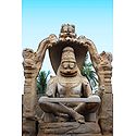 Statue of Narasimha Avatar (Incarnation of Vishnu), Hampi - Karnataka, india