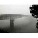 Bridge on Mirik Lake on a Misty Morning - North Bengal, India