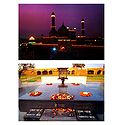 Jama Masjid and Rajghat, Delhi - Set of 2 Postcards