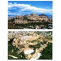 The Hill of Acropolis, Athens, Greece - Set of 2 Postcards