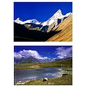 Bara Shigri Range and Rohtang Pass, Himachal Pradesh - Set of 2 Postcards