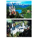 Neuschwanstein Castle in Bavaria, Germany - Set of 2 Postcards