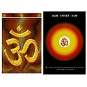 Hindu Symbol Om - Set of 2 Postcards