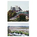 Iskcon Temple and River Cauvery, Bangalore - Set of 2 Postcards