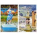 Fountain and Botanical Garden, Ooty  - Set of 2 Postcards