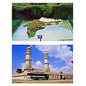 Jumma Masjid and Botanical Garden, Ooty  - Set of 2 Postcards