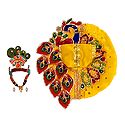 Yellow Dress and Accessories for 3.5 Inches Bal Gopal Idol