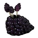 Black Grape Stand with Six Forks