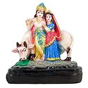 Radha Krishna With Cow