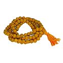 108 Yellow Wooden Beads Japamala
