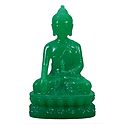 Green Buddha in Bhumisparsha Mudra