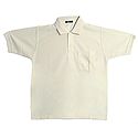 Ivory Color Polo T-Shirt