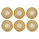 6 Pieces of Hand Woven Round Grass Fibre Table Mats