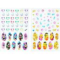 Set of 2 Printed Cartoon Sticker for Nails