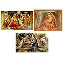 Rajasthani Women and Bride - Set of 3 Posters