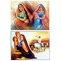 Rajasthani Ladies - Set of 2 Posters