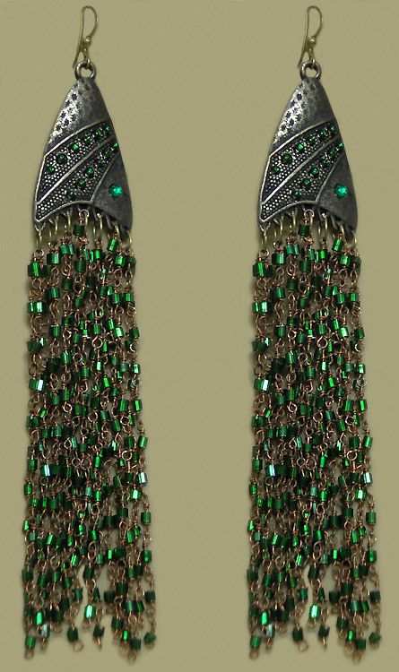 Buy Prachi Green Kundan Earrings by PAISLEY POP at Ogaan Market Online  Shopping Site