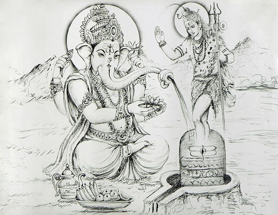 Free: Shiva Ganesha Ganesh Chaturthi Clip art - ganpati - nohat.cc