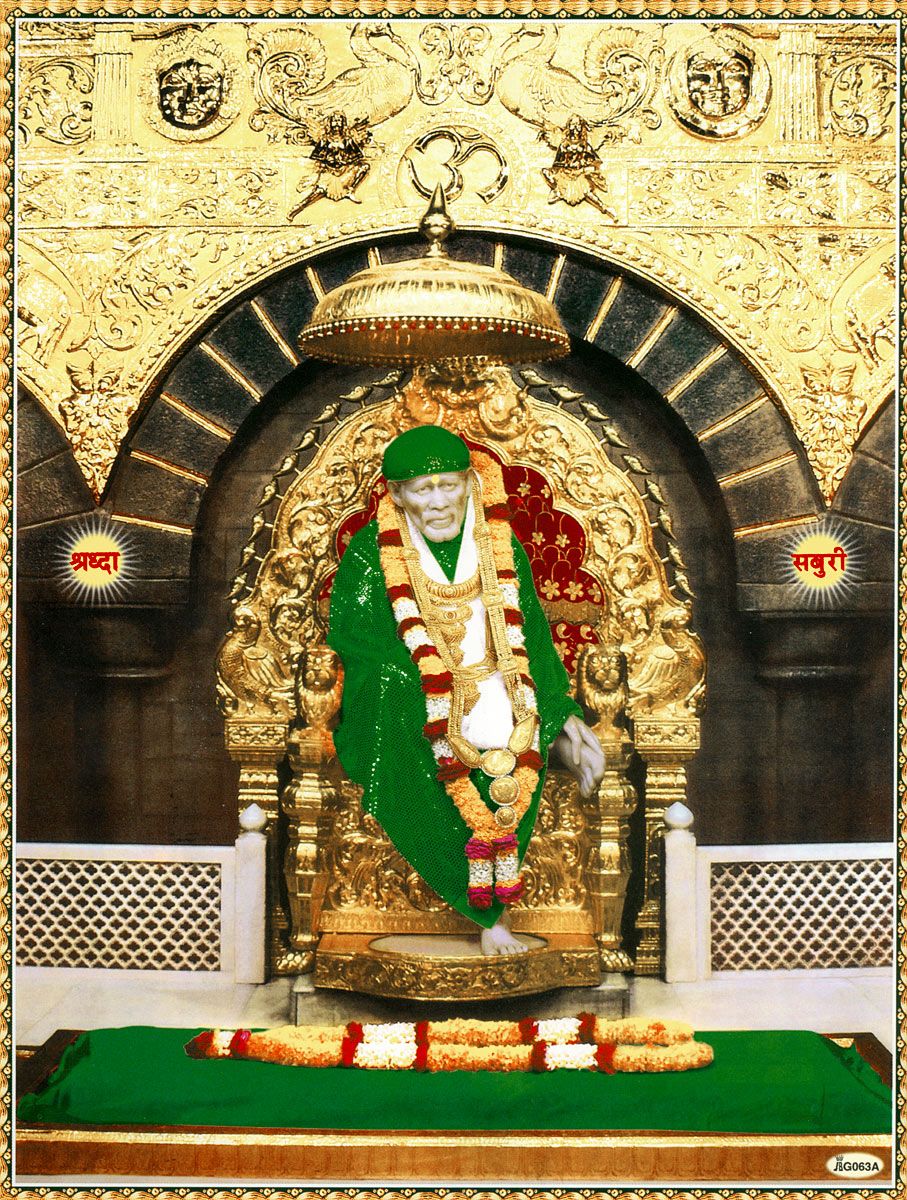 Shirdi Sai Baba in Green Robe
